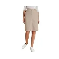 damart - jupe toile extensible pour femme, coupe standard, lin, 44