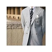 zying costume décontracté homme à manches longues hommes d'affaires hommes smokings costume gris top costumier simple gentleman (color : gray, size : xl code)