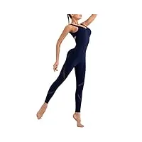 rock88 dos nu yoga combinaison fitness sport salopette tenue d'entraînement pour les femmes une pièce respirant butt lift survêtement,navy,xl(bust:82cm)