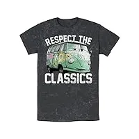 pixar respect des classics t-shirt, noir, xl homme
