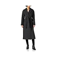pinko giacomo 8 manteau en tissu doubl casquette, zi2_noir/gris, 38 femme