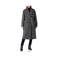 pinko camille manteau resc casquette, zi2_noir/gris, 42 femme