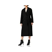 pinko giacomo 7 manteau en tissu casquette, z99_noir limousine, 44 femme