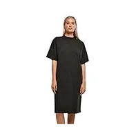 urban classics robe longue en tissu organique pour femme, noir