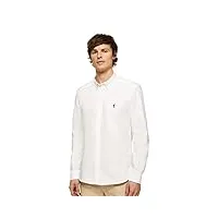 polo club chemise oxford blanche À logo brodé taille m