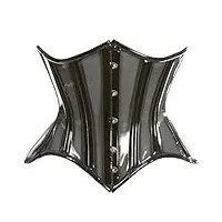 daisy corsets corset sous-poitrine noir transparent, xl femme