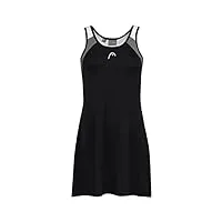 head robe de tennis club 22 dress pour femme, lot de 1, noire, m