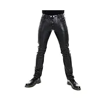 bockle® new 5 bob pants buttons pantalon en cuir home jean, size: 30w / 32l