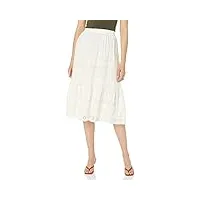 lucky brand jupe longue en dentelle robe, blanc, taille xs femme
