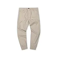 jp 1880 hommes grandes tailles l-8xl pantalon, lin mélangé, ceinture élastiquée, tapered loose fit beige 3xl 782705620-3xl