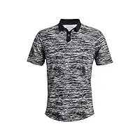 under armour men's ua iso-chill abe twist polo shirt top 1370664 (x-large, white/black-100)
