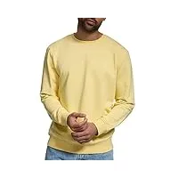 indicode hommes holt sweat-shirt avec poignets côtelés pale banana medium
