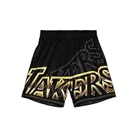 mitchell & ness m&n big face 4.0 fashion shorts los angeles lakers