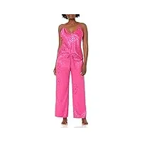 natori decadence pyjama caraco pour femme longueur 61 cm entrejambe 73,7 cm, rose tropical., medium