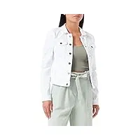 only onlwesta ls dnm jacket cc pim100221 blouson en jean, blanc, 40 femme