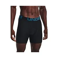 under armour tech boxerjock lot de 2 boxers 15,2 cm sous-vêtements, (006) noir / / bleu statique, small homme