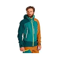 ortovox westalpen 3l jacket m sweat-shirt, vert (pacific green), xxl homme