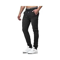 indicode hommes alban jeans à haute teneur en coton black medium