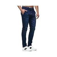 indicode hommes alban jeans à haute teneur en coton blue small