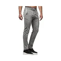 indicode hommes alban jeans à haute teneur en coton lt grey medium