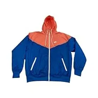 nike sportswear windrunner veste coupe-vent pour homme, pêche/bleu, large
