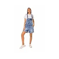 nina carter s511 salopette courte en jean boyfriend denim combinaison combinaison de combinaison look usé combinaison d'été, bleu (s511), s