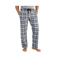 hanes pantalon de pyjama tissé pour homme, carreaux gris, taille l, gris, carreaux, l