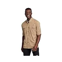 eddie bauer chemise à manches longues upf guide 2.0 pour homme, tawny., taille xl