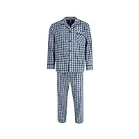 hanes ensemble pyjama à manches longues en tissu large pour homme, gris, l