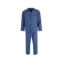 hanes pyjama à manches longues broadcloth pour homme, bleu marine, xxxl