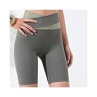 mgwye jambières courtes cycling sports sports femmes sportswear skinny yoga push-ups sans couture taille haute (color : a, size : mcode)