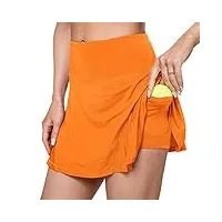 meetyoo jupes de tennis femme plissées jupe short de golf sport taille haute mini jupe de course athlétiques avec poche
