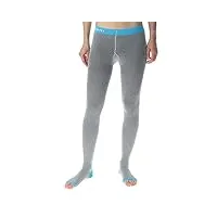 uyn recovery tights long leggings, gris argent, xl unisex