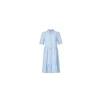 rich & royal robe en lin, amalfi blue, 42