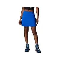 mountain hardwear jupe-short standard mountain extensible pour femme - bleu clair - taille s