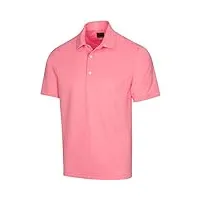 greg norman polo freedom micro pique chemise de golf, corail frais, m homme