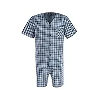 hanes pyjama à manches courtes pour homme, noir/gris, xxxxl