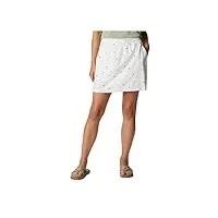 columbia alpine chill zero jupe-short pour femme blanc/baja blitz taille xs