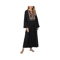 snyemio robe de plage caftan femme grande taille kaftan floral maxi longue tunique bohème boho eté, couleur 20, taille unique