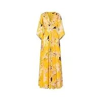 apartfashion robe de soirée décontractée, jaune multicolore, s femme