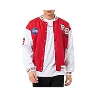 redbridge veste universitaire 2 tons rb pour homme, rouge, xxl