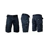 geographical norway cargo shorts pantalons courts longueur genou bermuda été vacances loisirs (as4, alpha, s, regular, regular, marine)