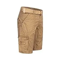 geographical norway cargo shorts pantalons courts longueur genou bermuda été vacances loisirs (as4, alpha, x_l, regular, regular, beige)
