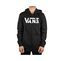 vans classic zip sweatshirt à capuche, noir, xxl homme