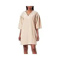 people tree clarice embroidered tunic chemise tunique, stone, 12 femme