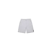 lacoste short regular fit homme , silver chine, m