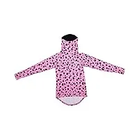 eivy top icecold gaiter t-shirt de yoga, pink cheetah, s femme