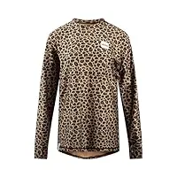 eivy venture top t-shirt de yoga, léopard, s femme