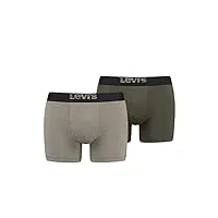 levi's boxer sous-vêtement, vert, l (lot de 2) homme