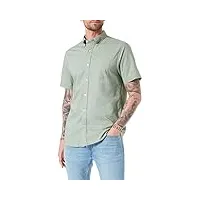 gant reg broadcloth ss bd chemise boutonnée À manches courtes en drap fin regular, kalamata green, l homme